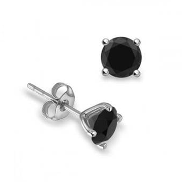 Black Stud Earrings