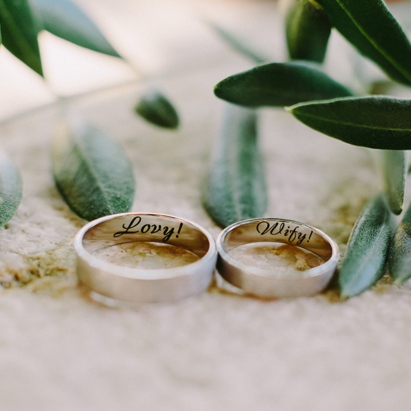 Engraved Wedding Rings