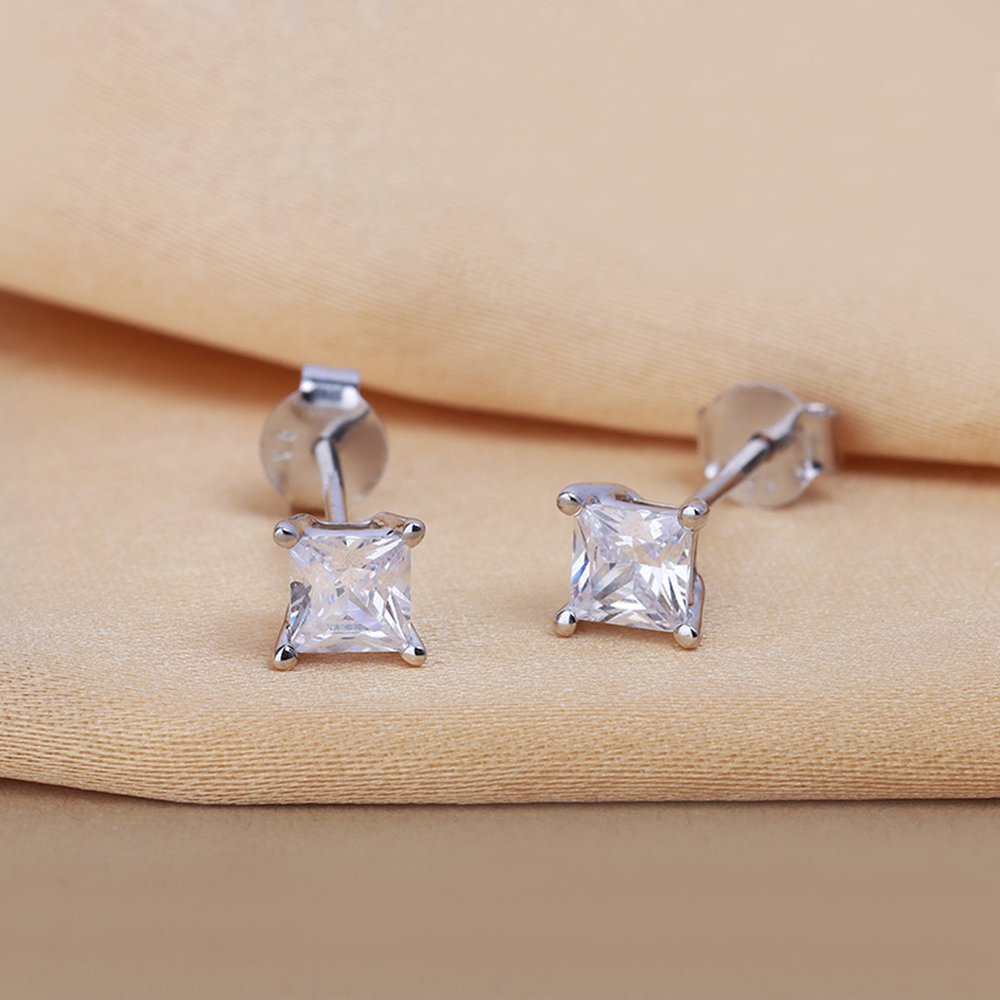 Princess Cut Earrings