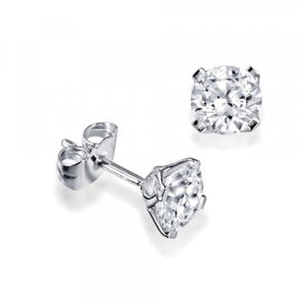 Single Diamond Stud Earrings For Mens