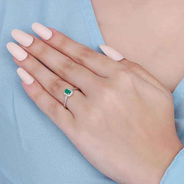 Emerald Diamond Ring